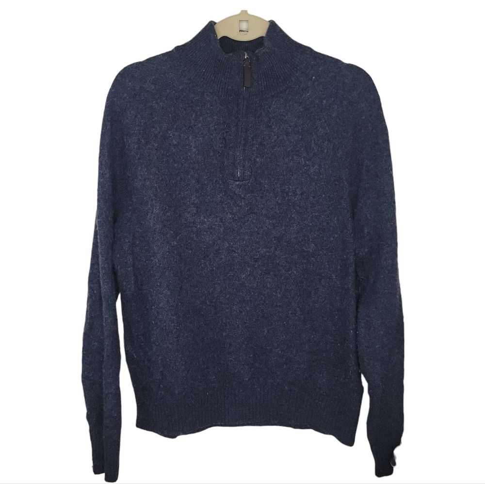 Banana Republic Men's wool blend pullover quarter size sweater Size Large